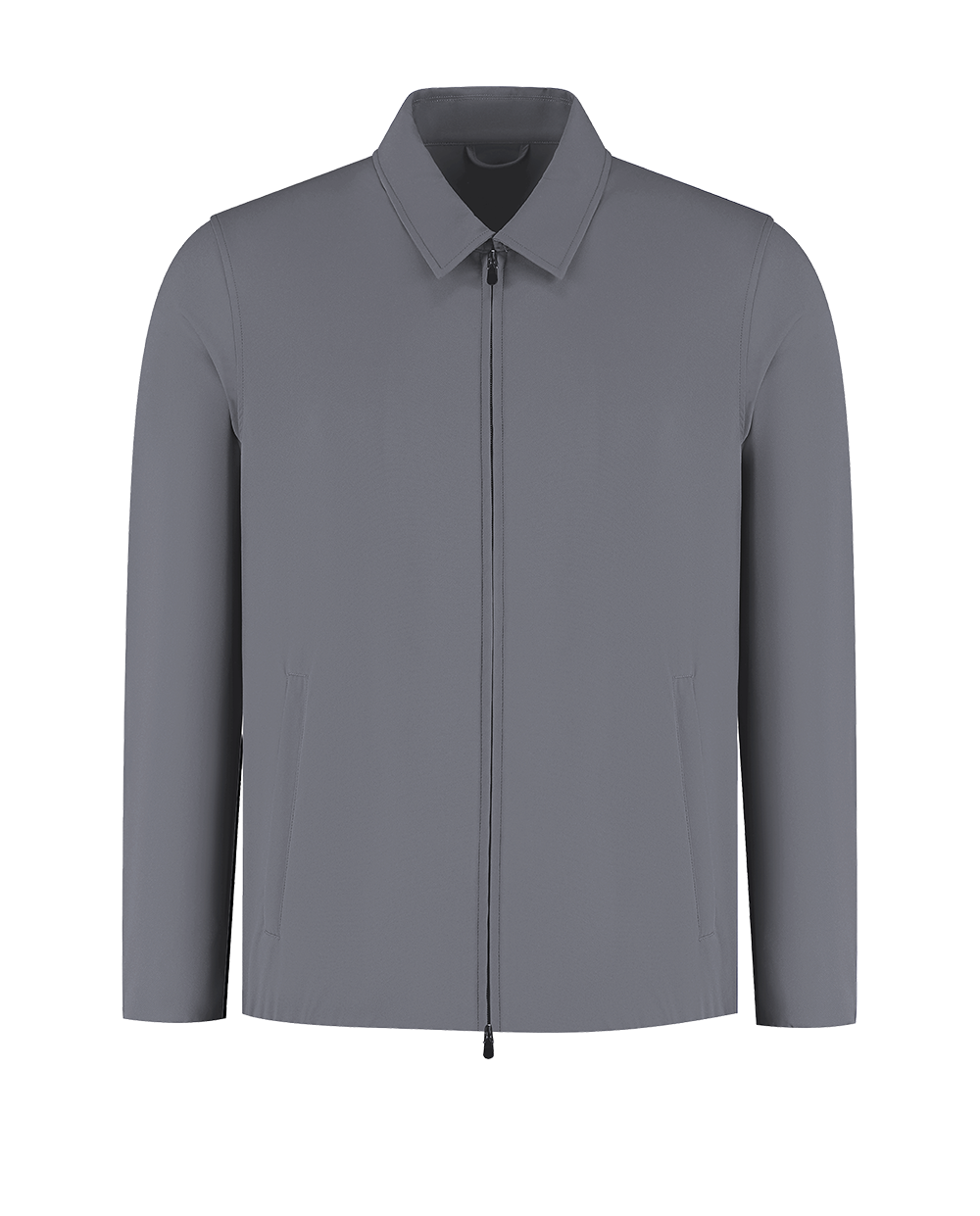 Gray jacket on a white background