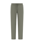Green pants with a subtle pattern on a white background