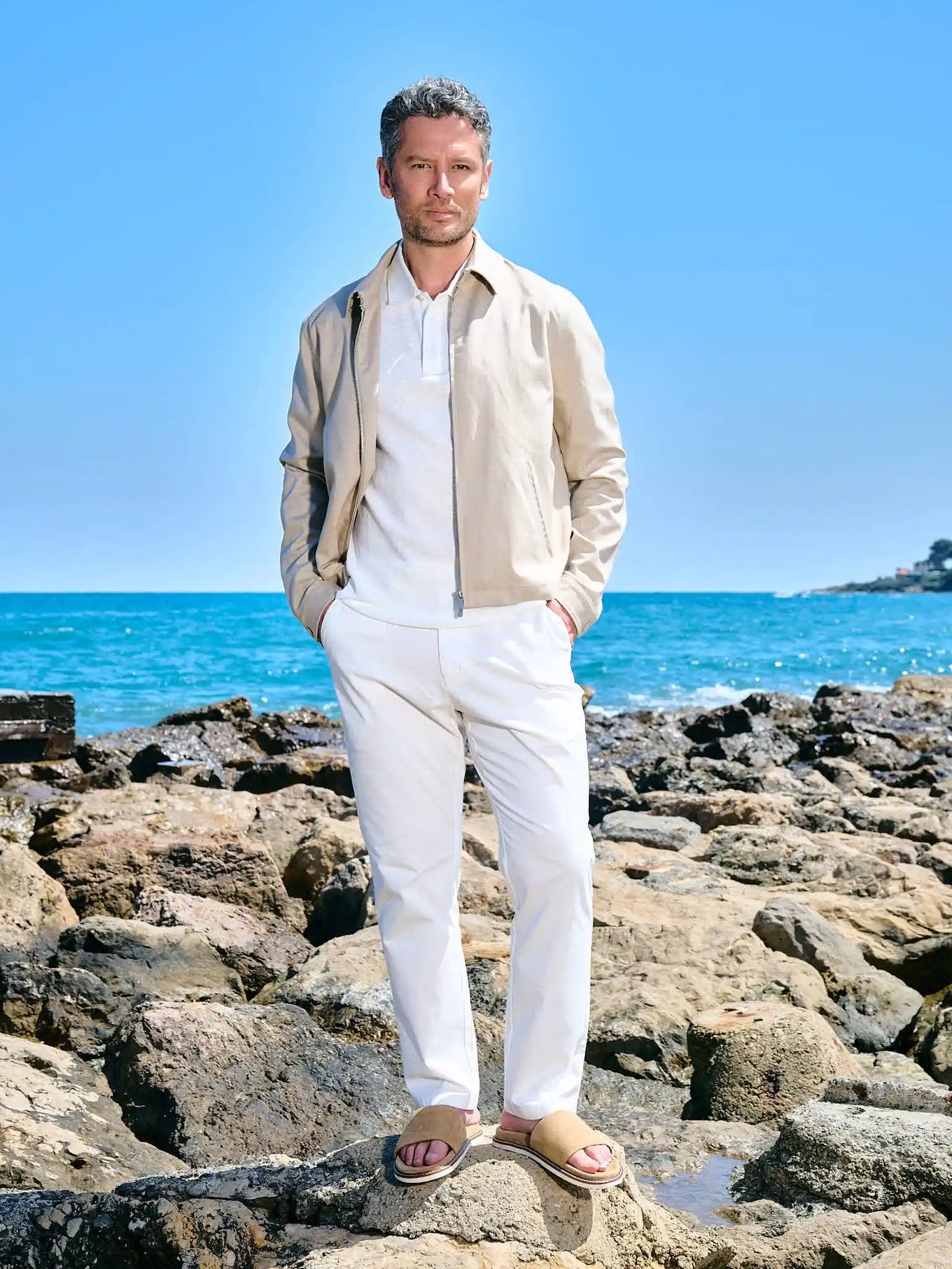 The Riviera Set · worn as one, styled in beige