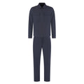 Navy blue jumpsuit on a white background