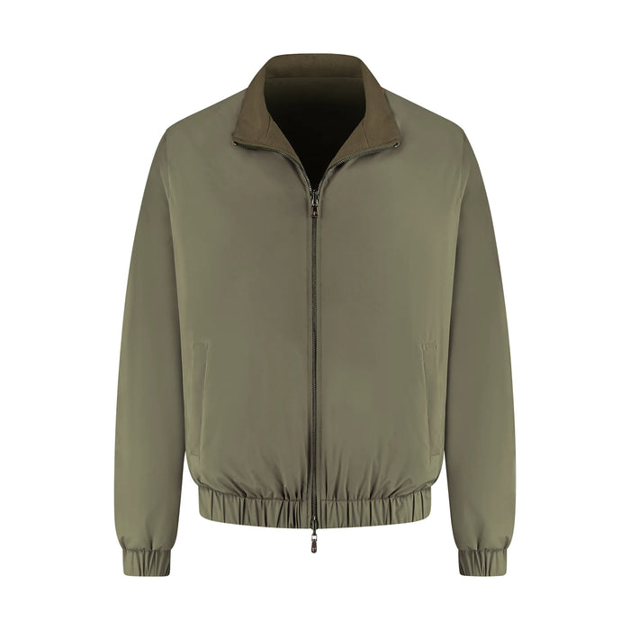 Green jacket on a white background