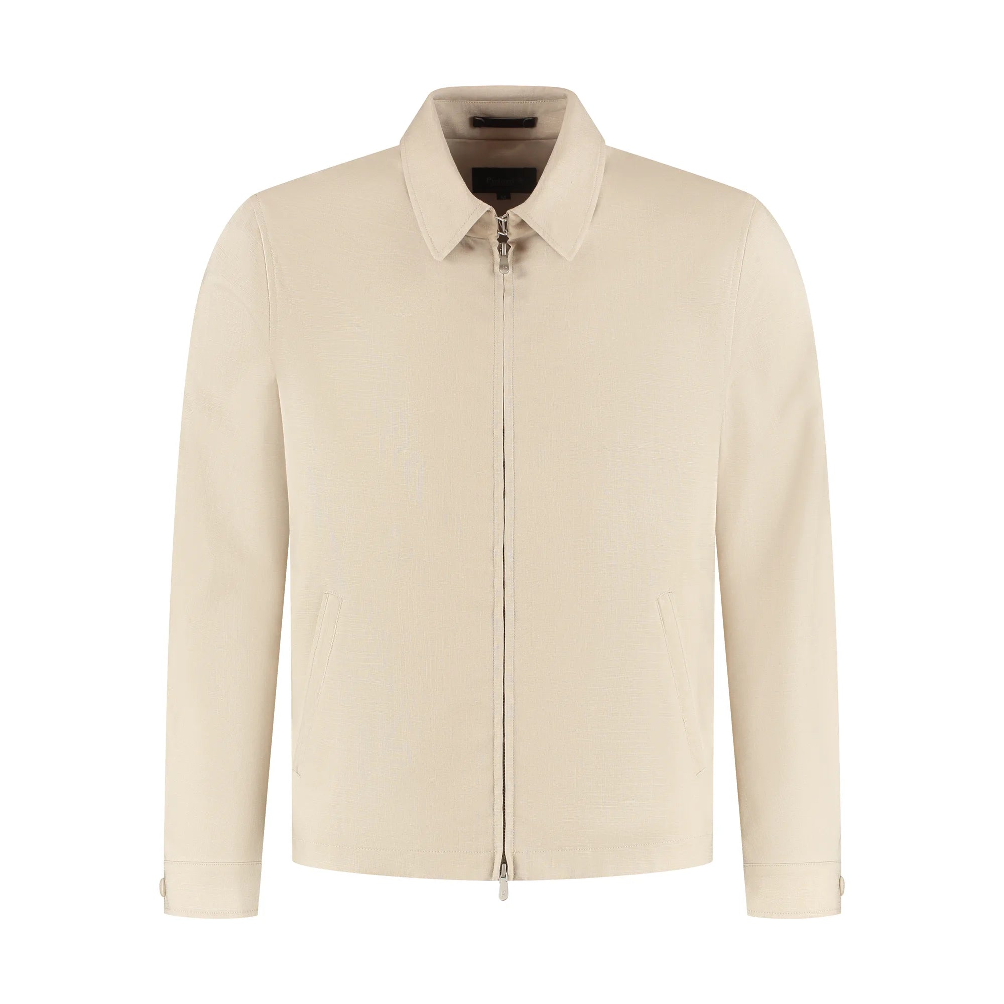 Beige jacket on a white background