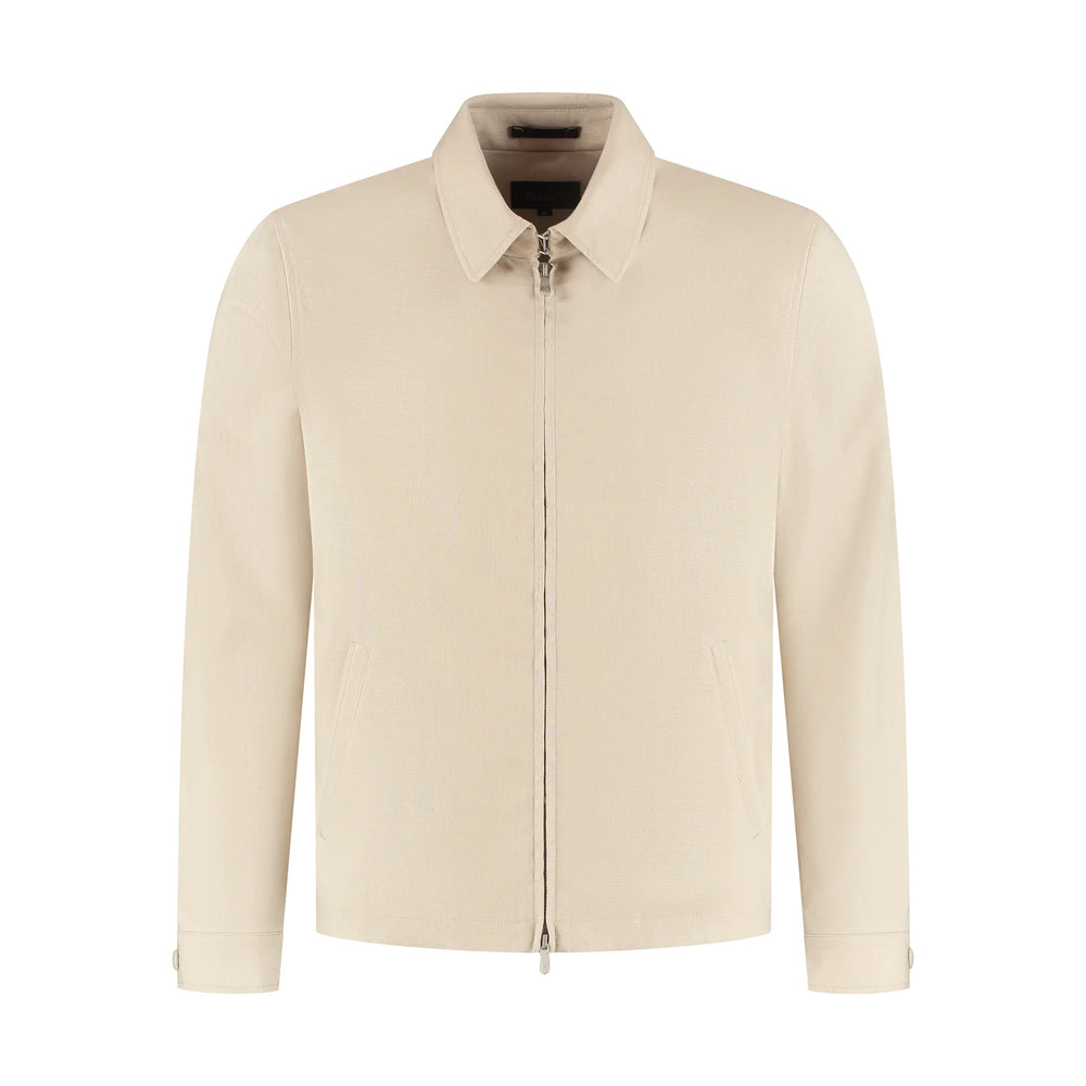 Beige jacket on a white background