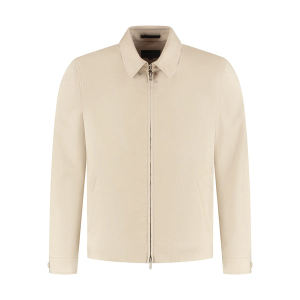 Beige jacket on a white background