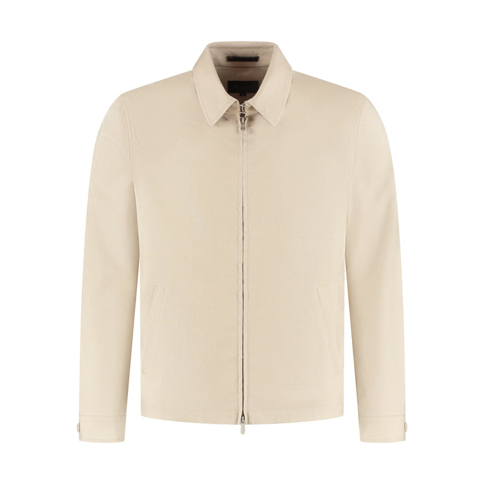 Beige jacket on a white background