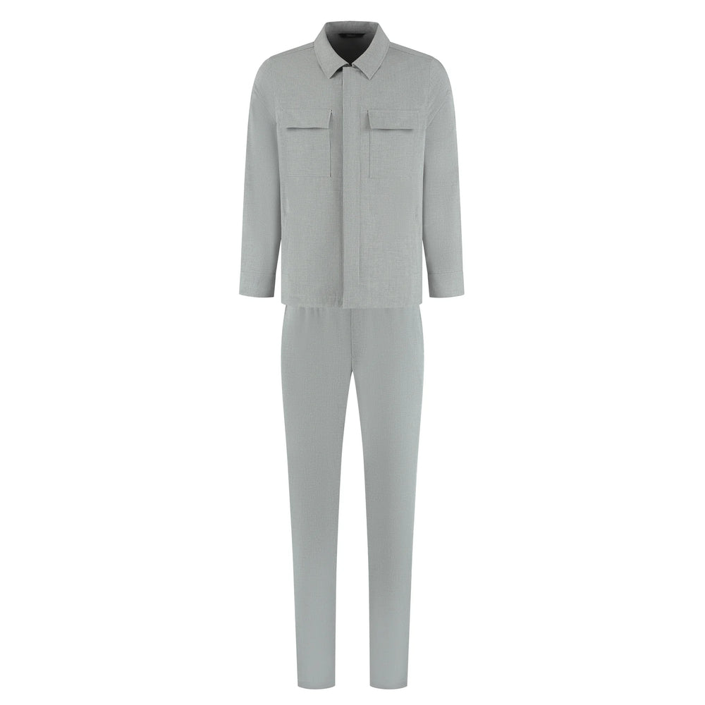 Gray jumpsuit on a white background