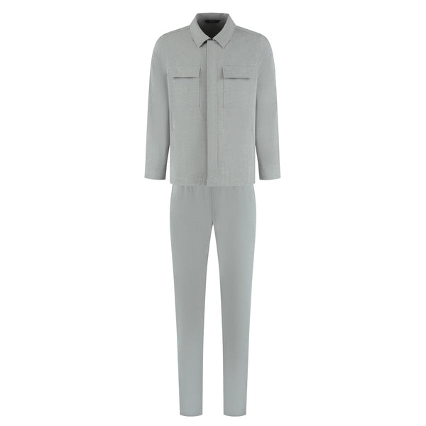 Gray jumpsuit on a white background