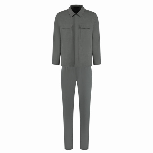 Gray jumpsuit on a white background