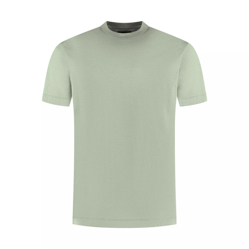 Light green t-shirt on a white background