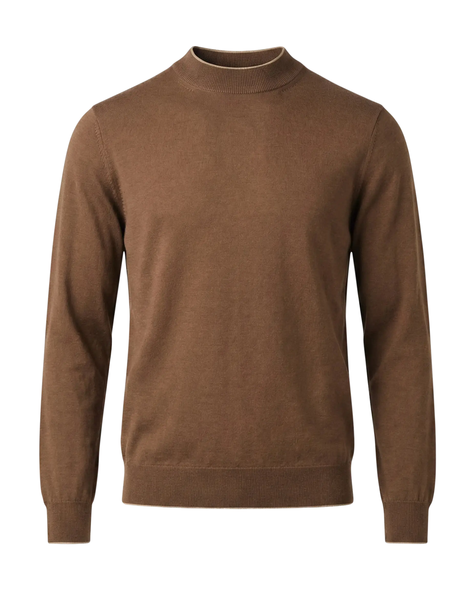 Brown sweater on a white background
