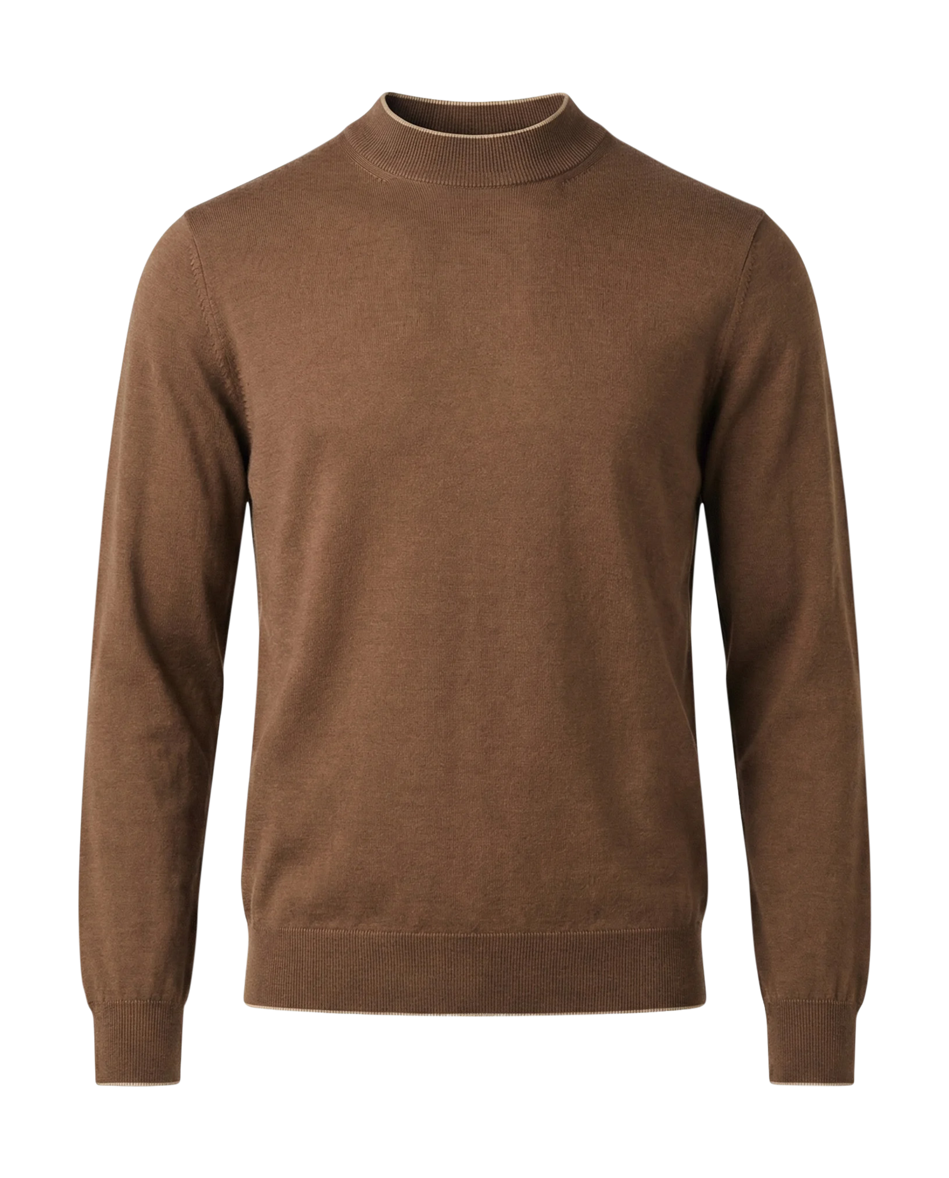 Brown sweater on a white background