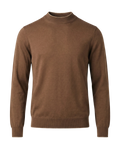 Brown sweater on a white background
