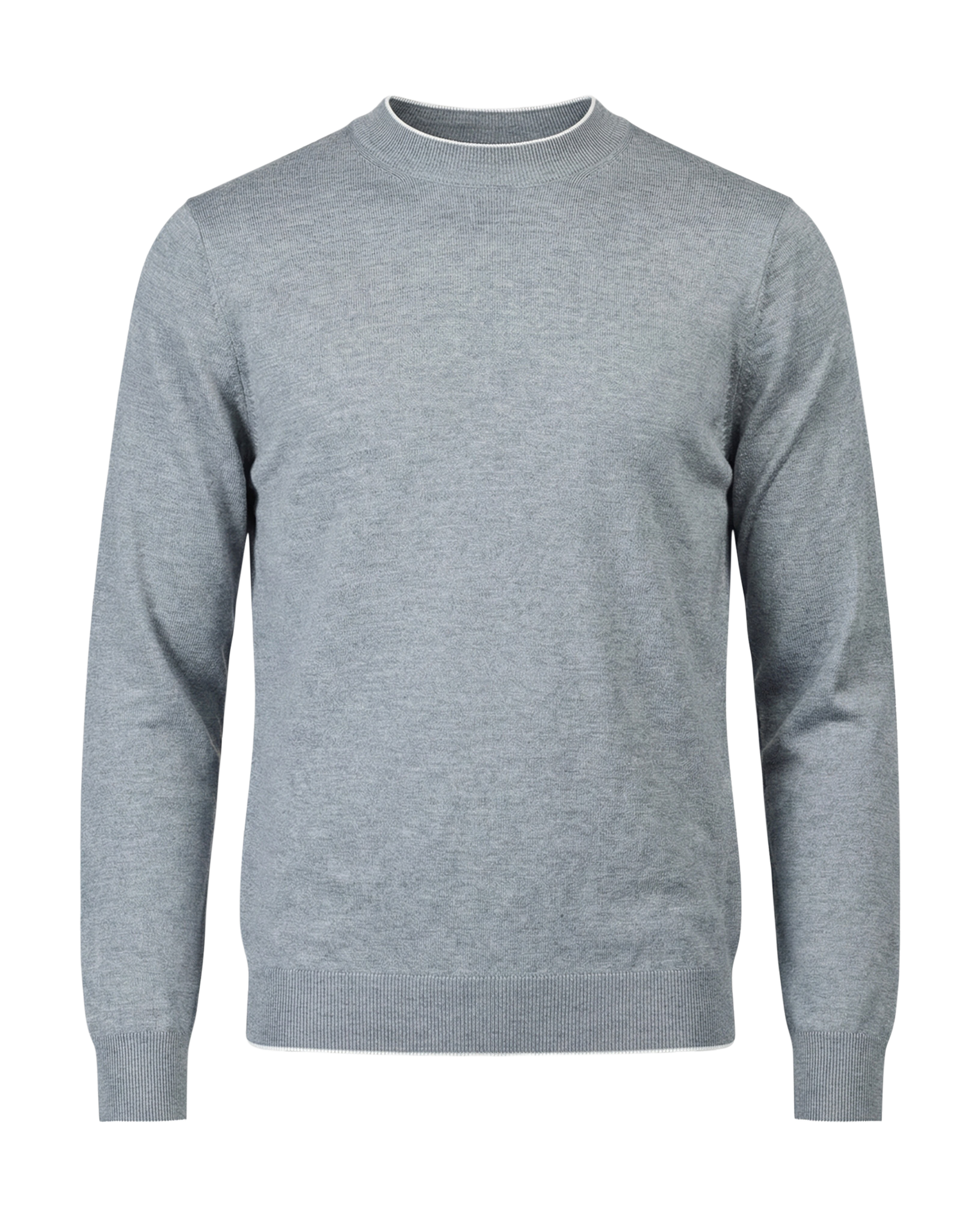Gray sweater on a white background
