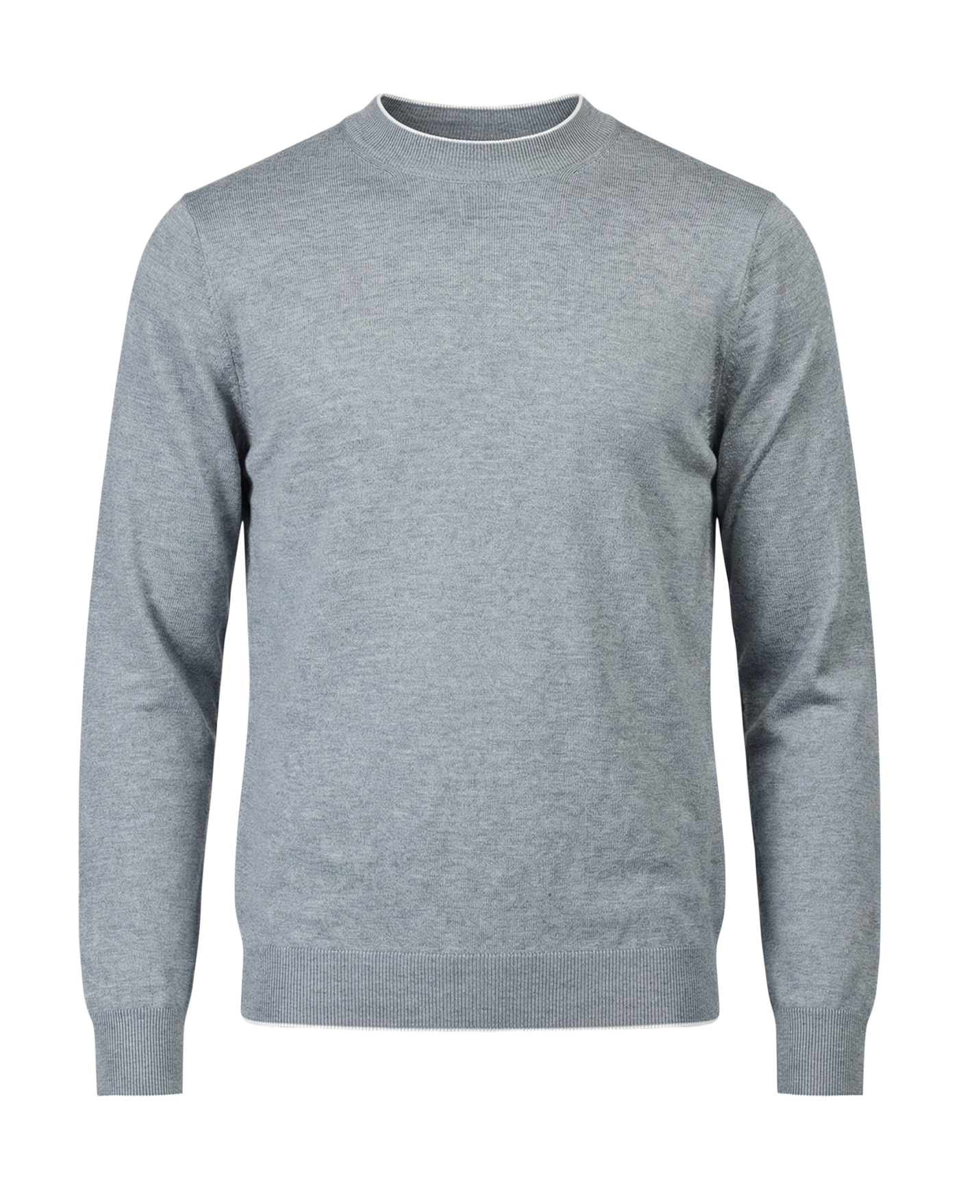 Gray sweater on a white background