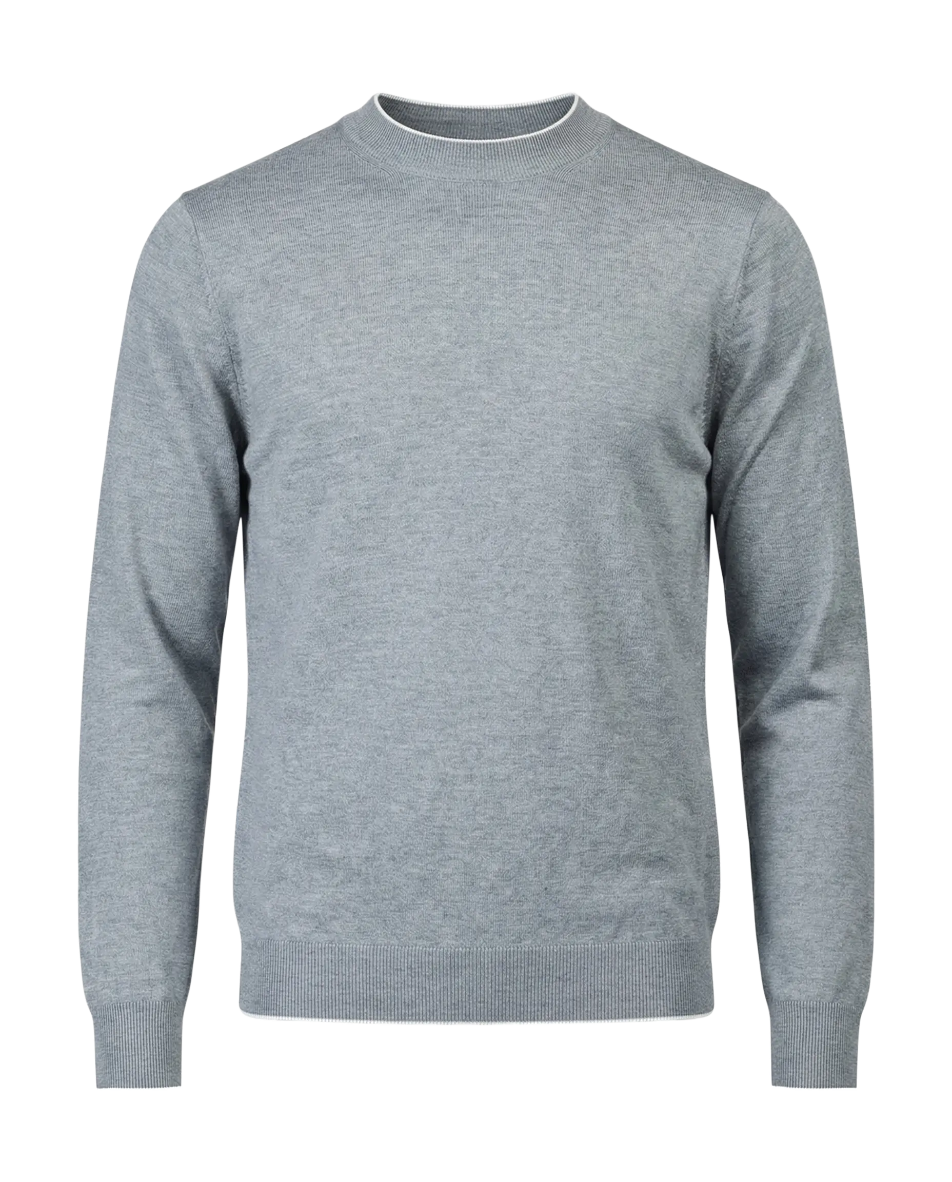 Gray sweater on a white background