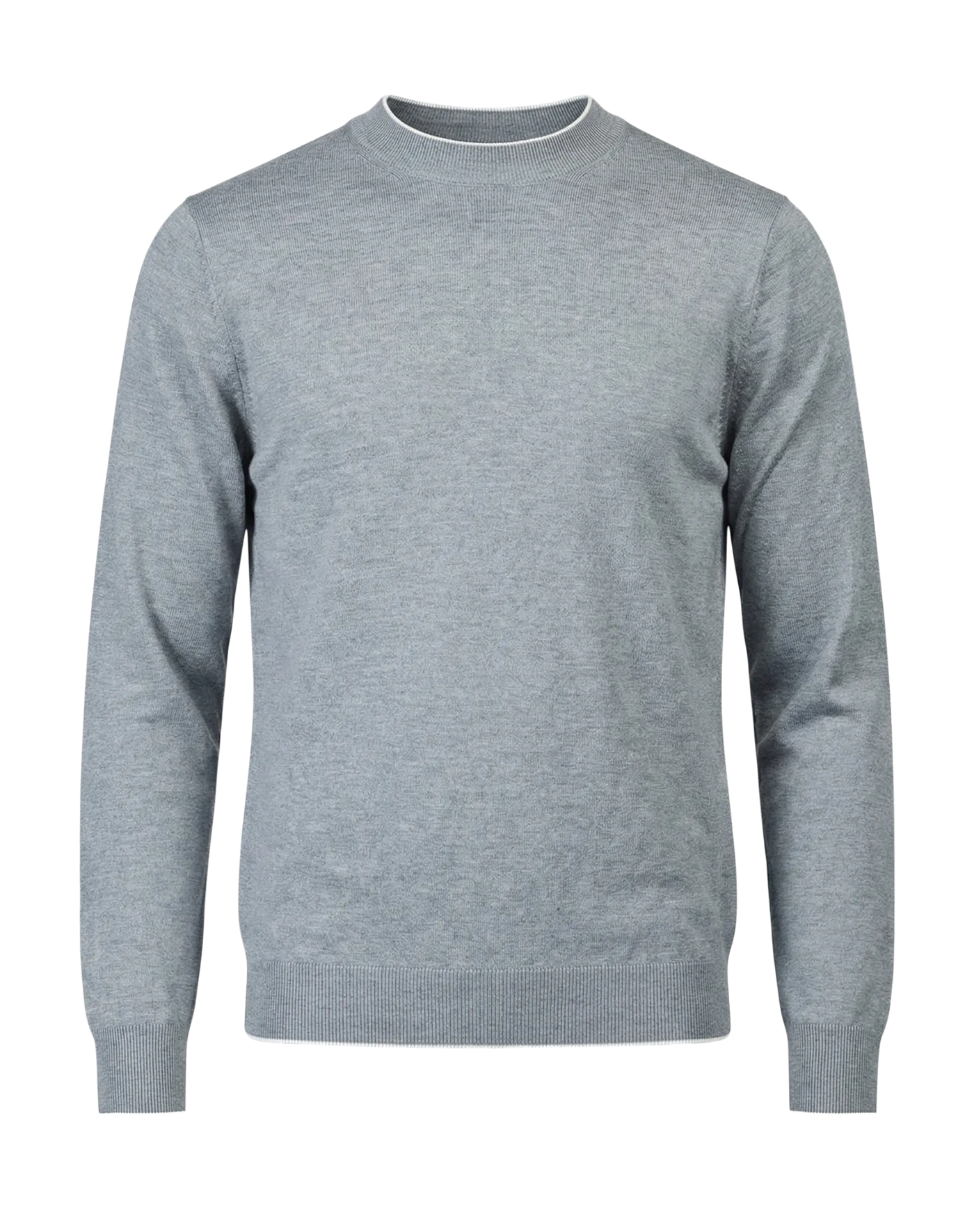 Gray sweater on a white background