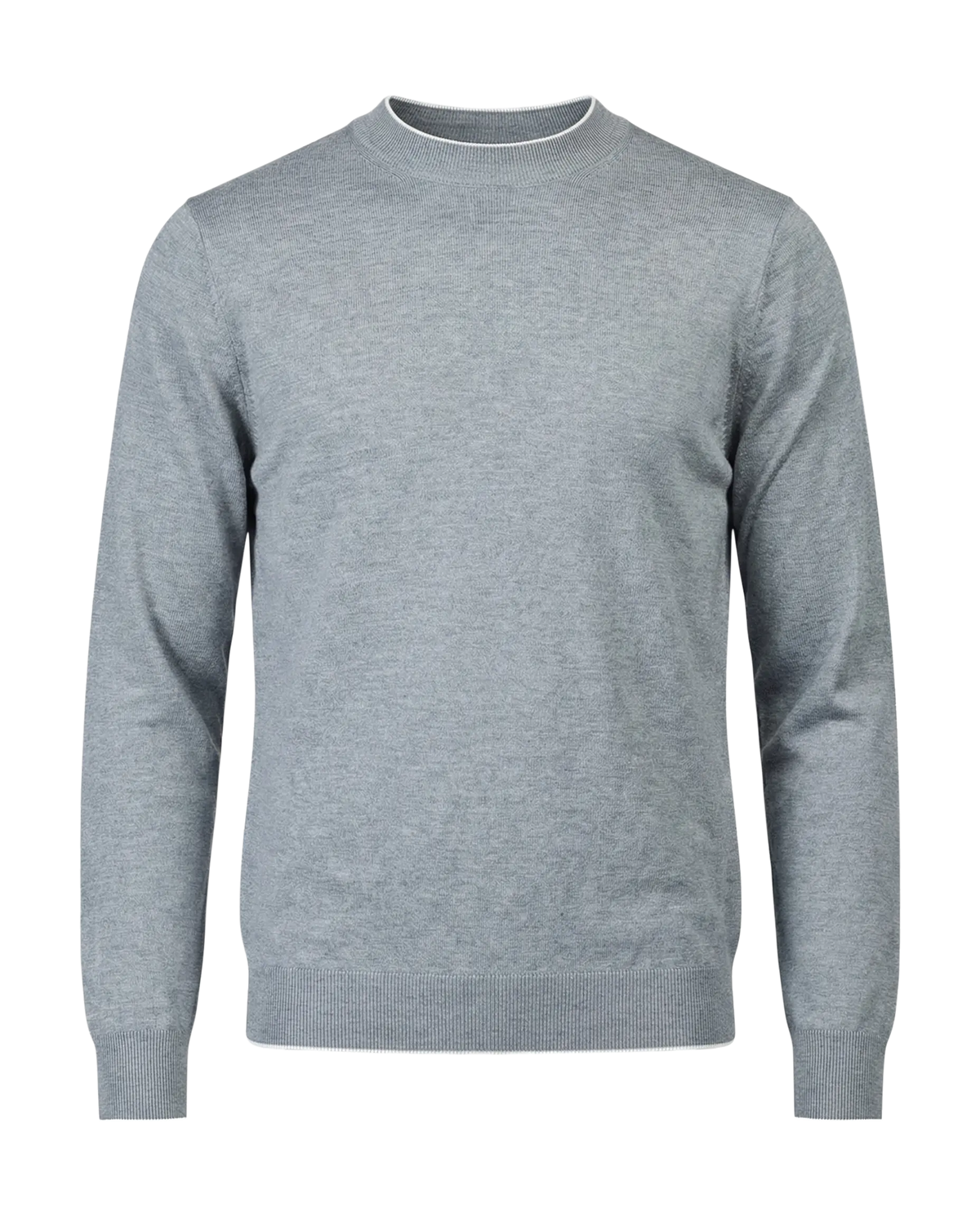 Gray sweater on a white background