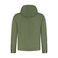 Green hoodie on a white background