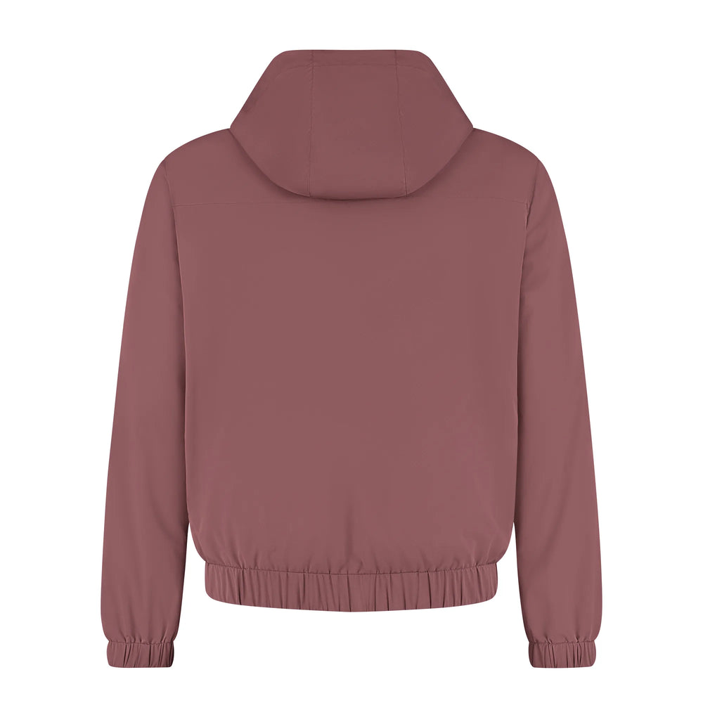 Mauve hoodie on a white background
