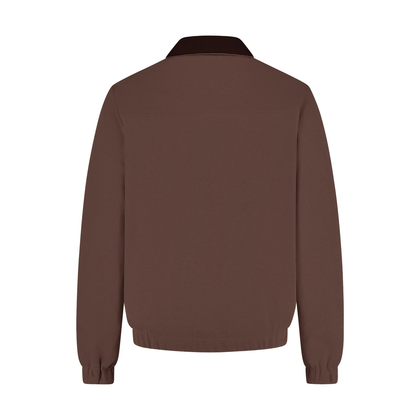 Brown jacket on a white background