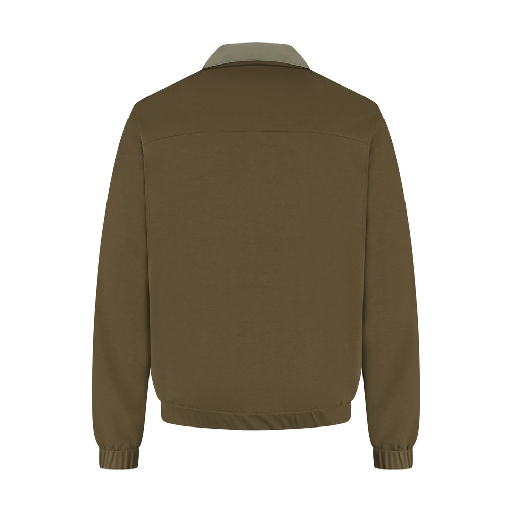 Brown jacket on a white background