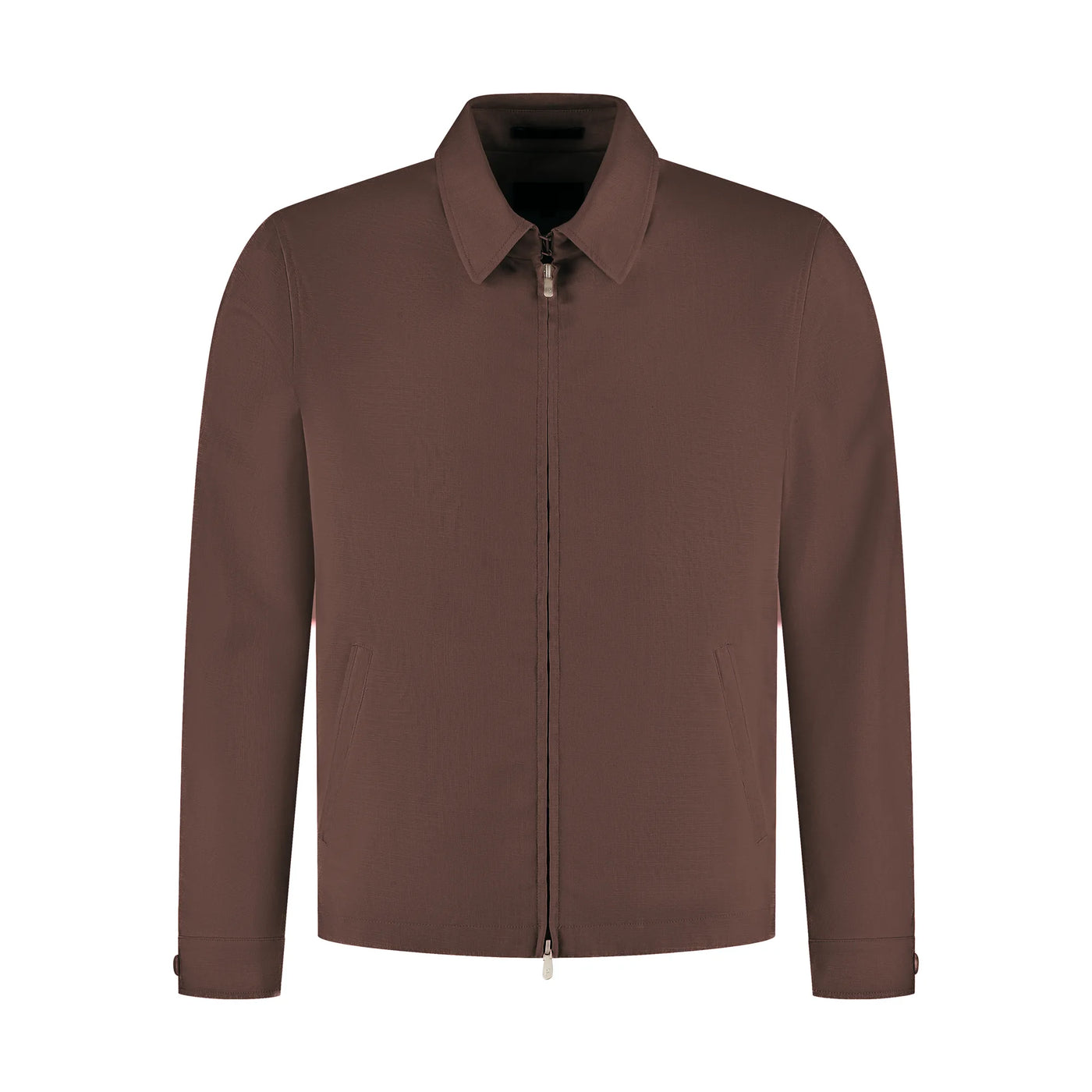 Brown jacket on a white background