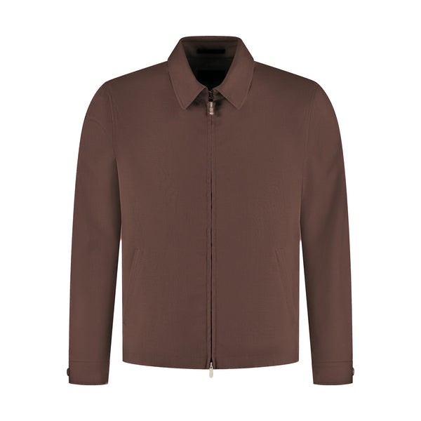 Brown jacket on a white background