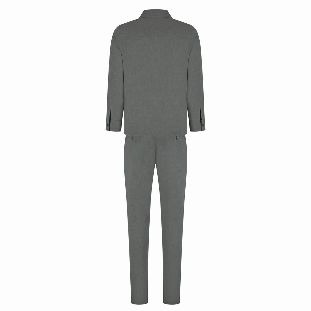 Gray jumpsuit on a white background