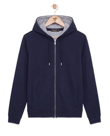 Two Tone Knitwear Tracksuit Navy Grey