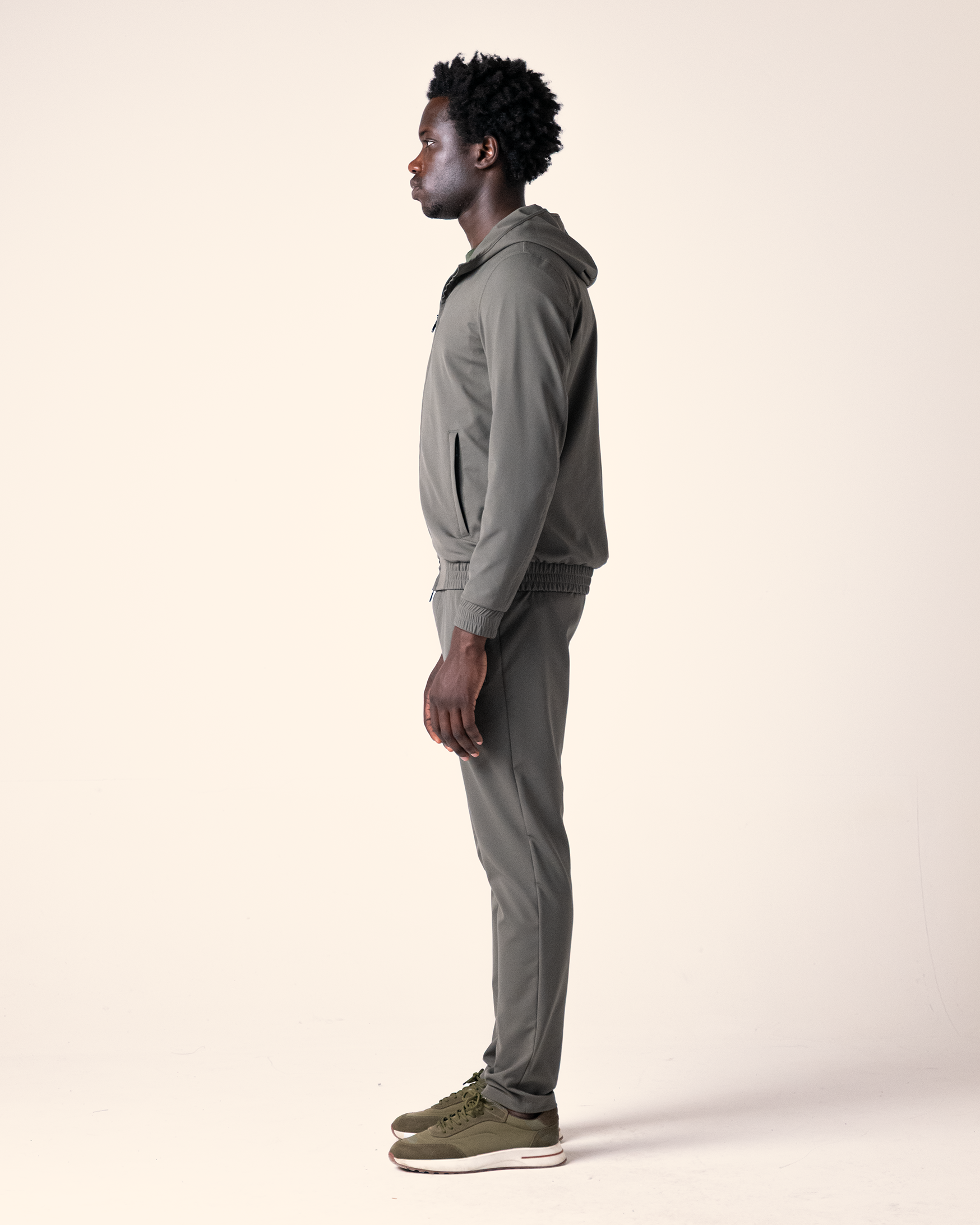 Hooded Tech Suit Green