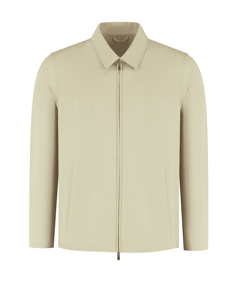 Beige jacket on a white background