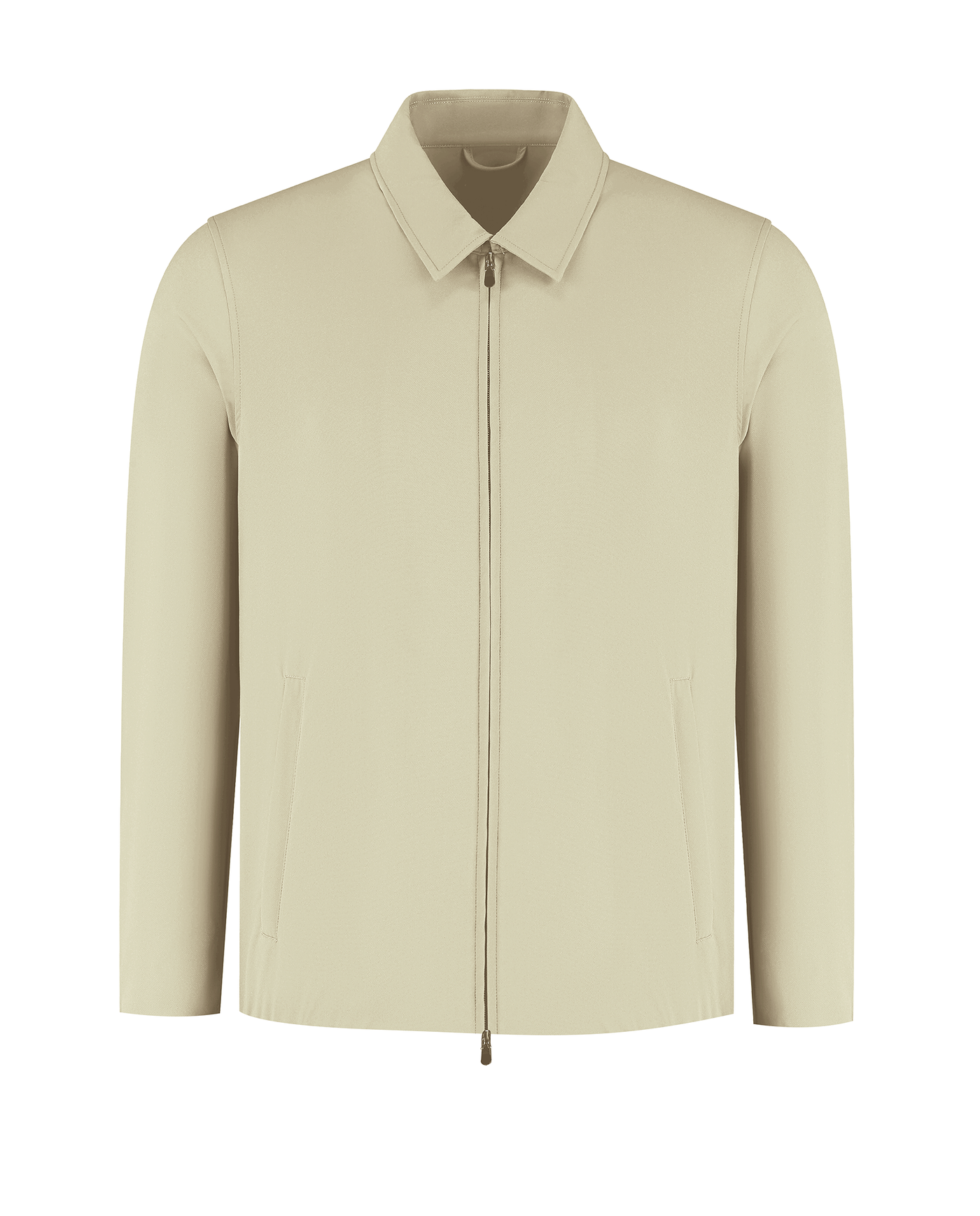 Beige jacket on a white background