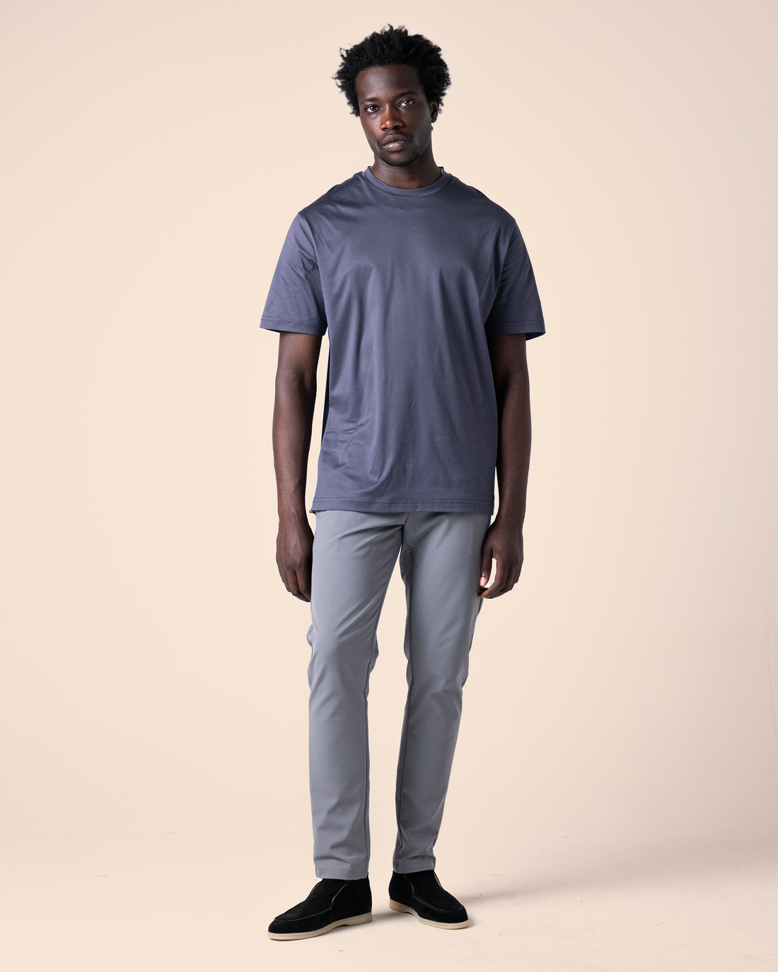 Grey Mercerized T Shirt