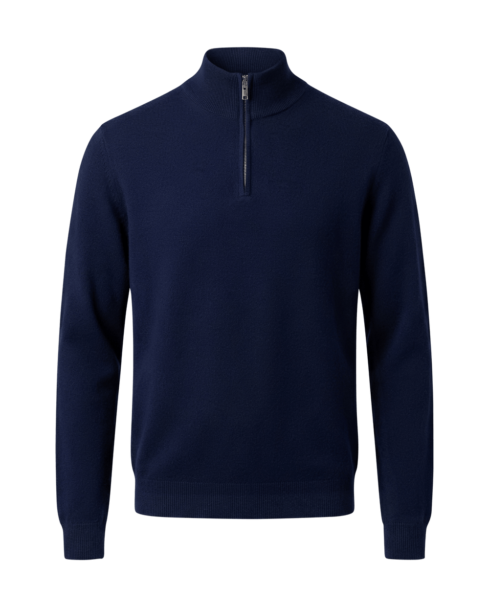 Navy blue half-zip sweater 