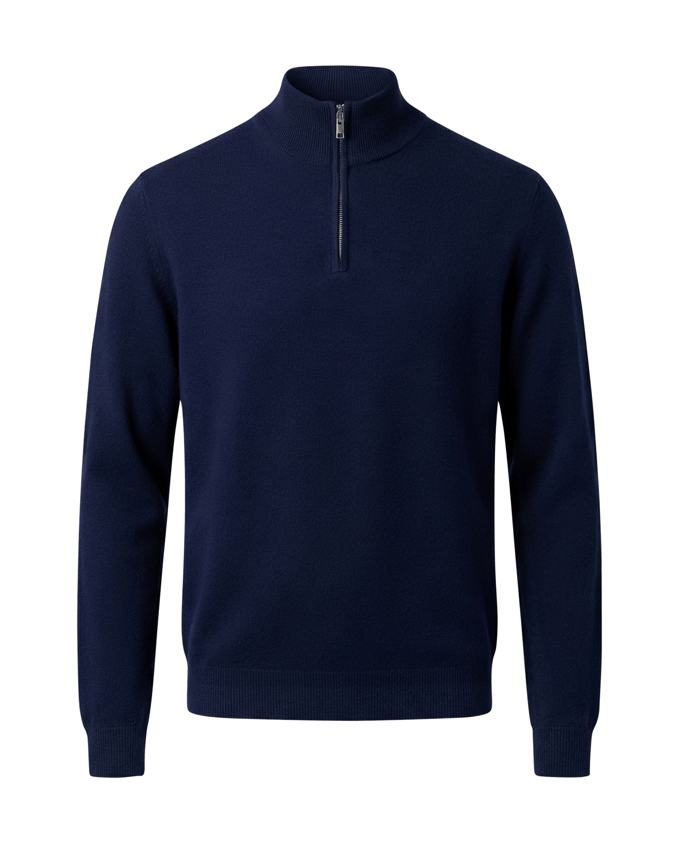 Navy blue half-zip sweater 