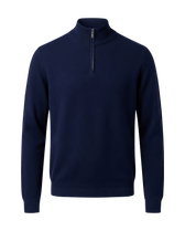 Navy blue half-zip sweater 