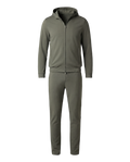Green tracksuit on a white background