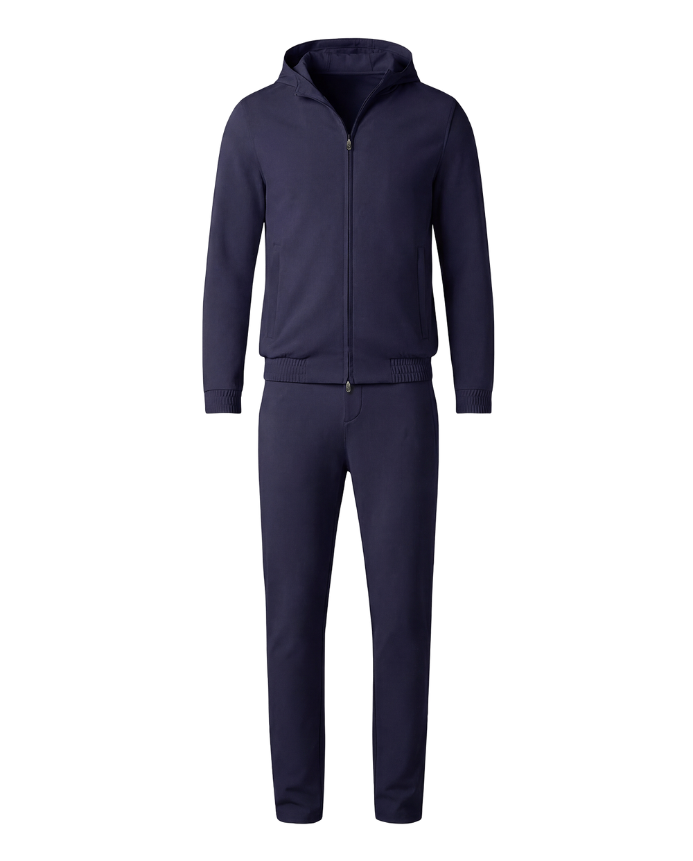 Navy tracksuit on a white background
