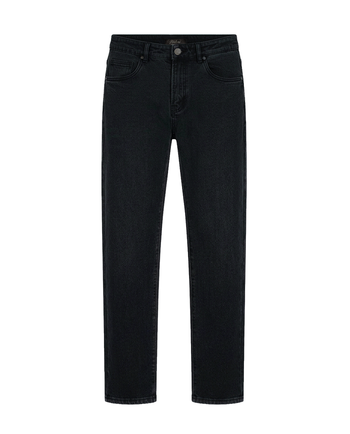 Black jeans on a white background