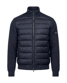 The Knit Sleeve Down Jacket Navy Blue