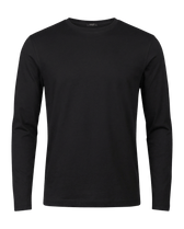 Black long-sleeve shirt on a transparent background