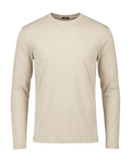 Beige long-sleeve shirt on a black background