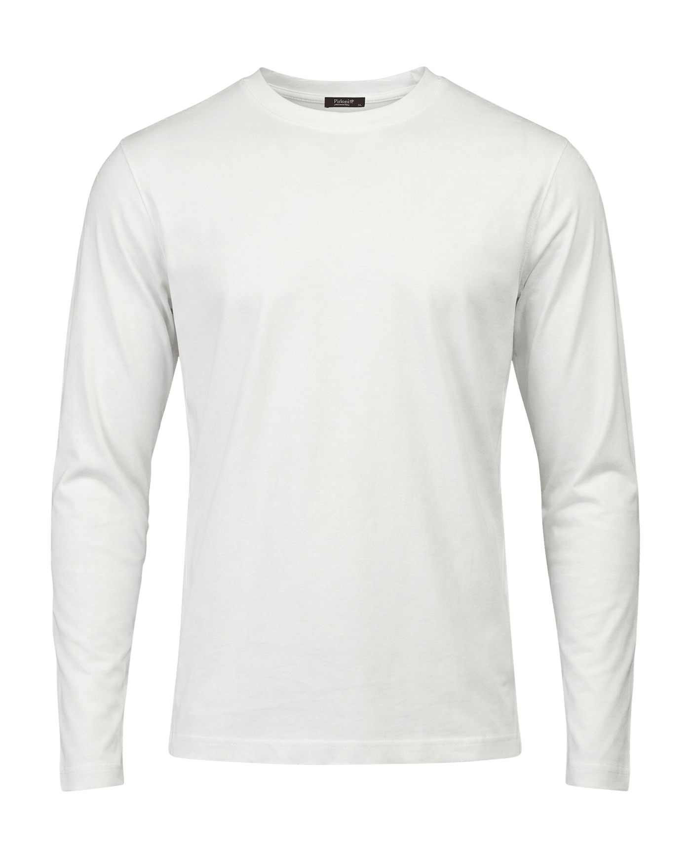 White long-sleeve shirt on a black background