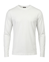 White long-sleeve shirt on a black background