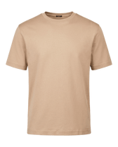 Beige t-shirt on a black background