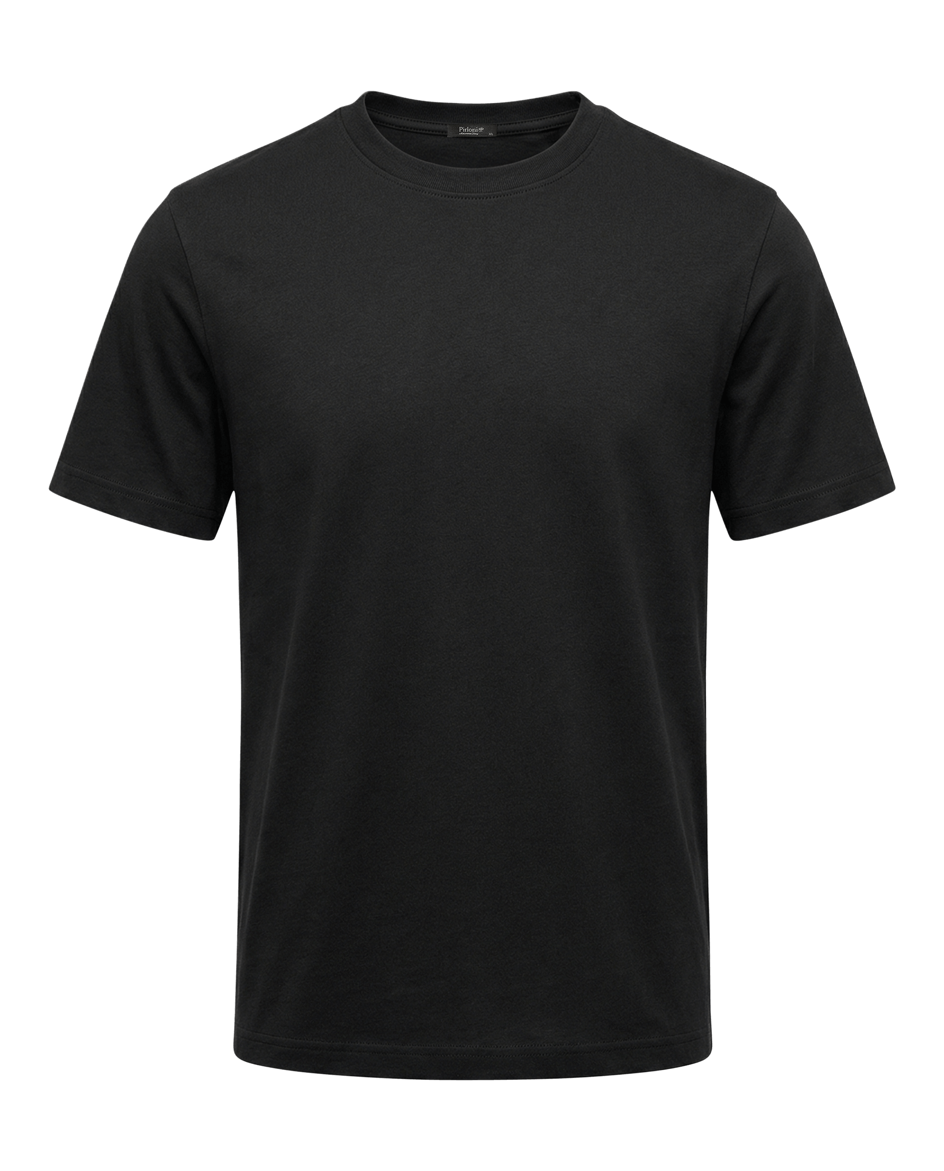 Black t-shirt on a transparent background