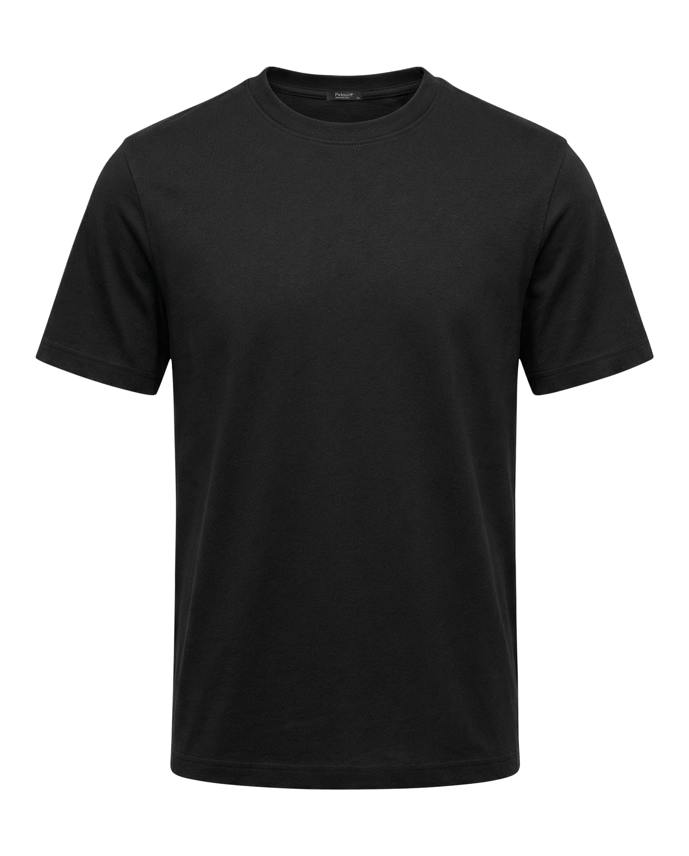 Black t-shirt on a transparent background