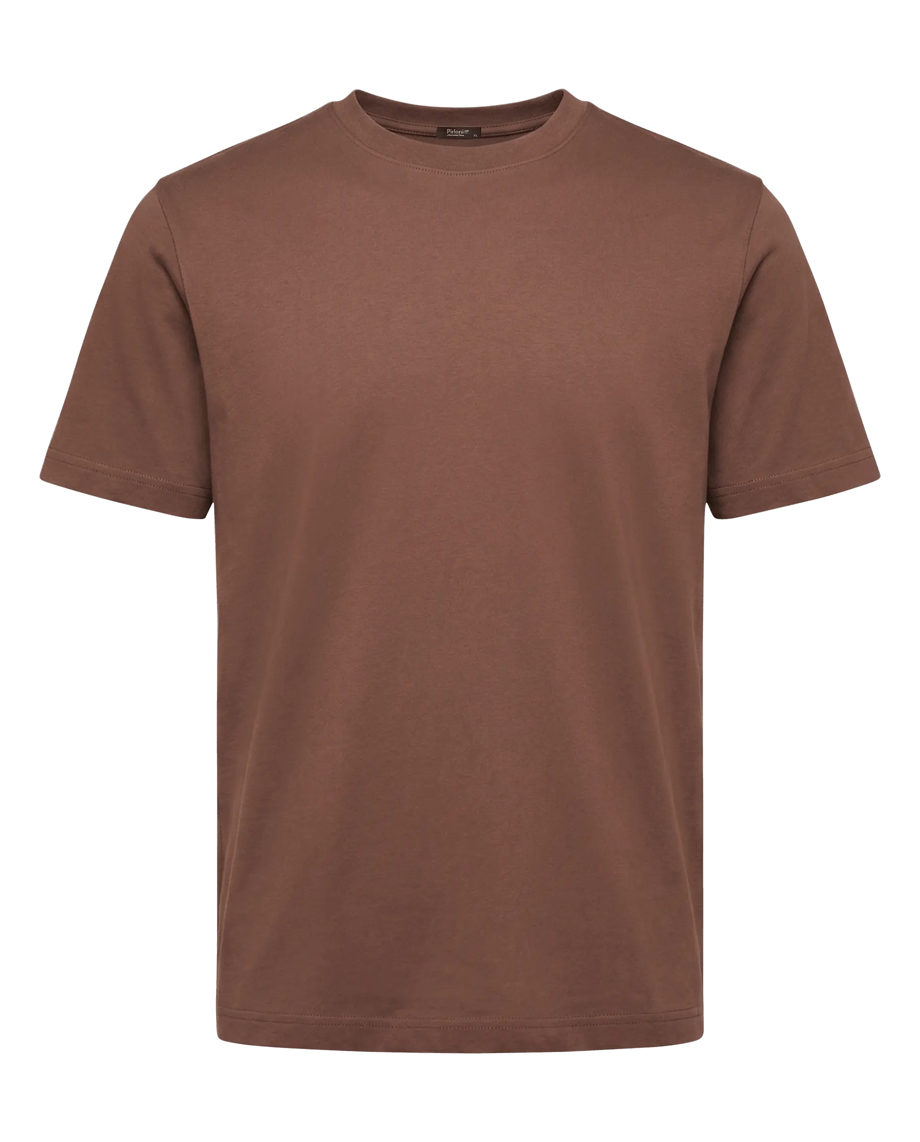 Brown t-shirt on a white background
