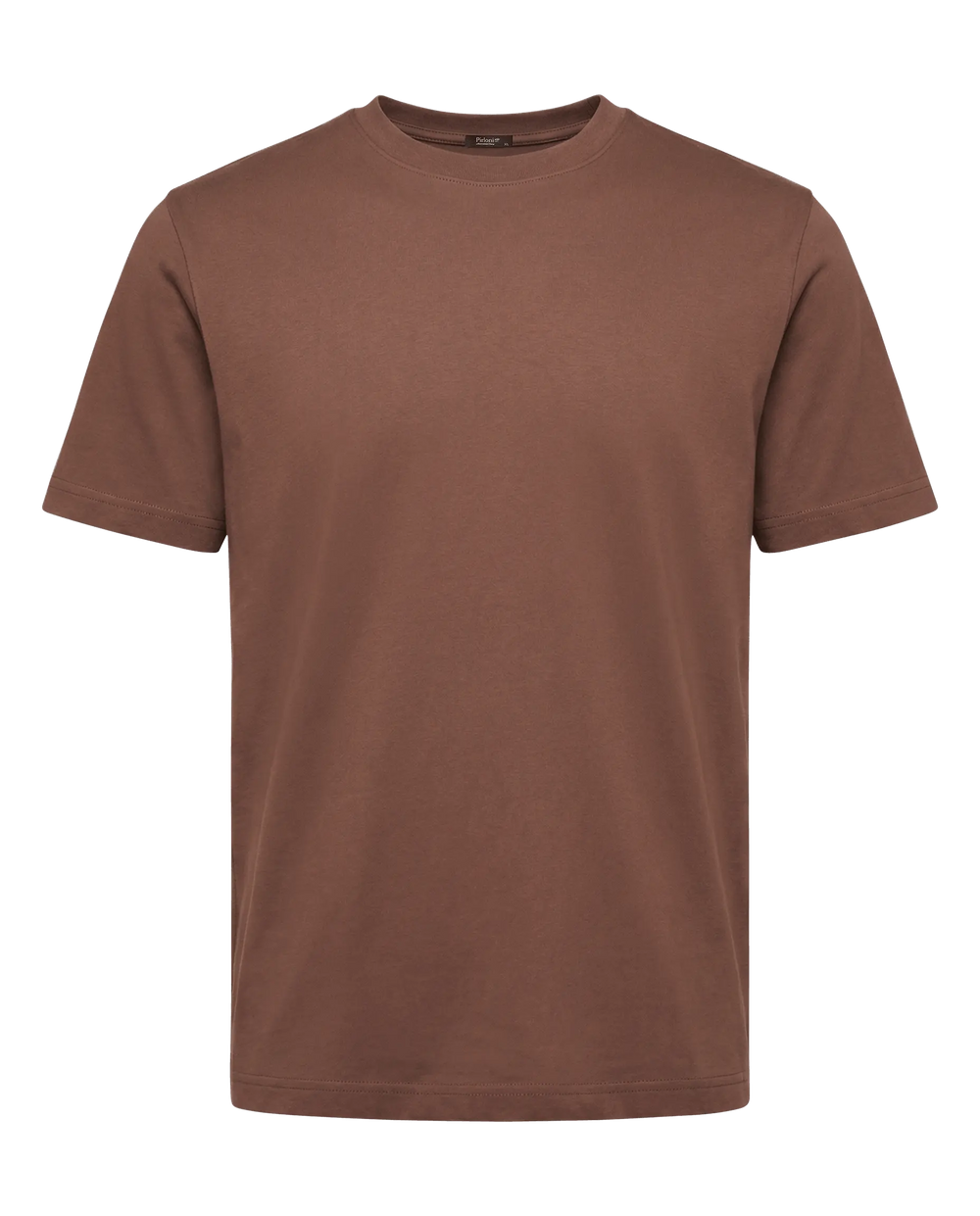 Brown t-shirt on a white background