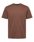 Brown t-shirt on a white background